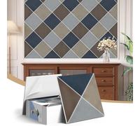 JBER 12Pack Acoustic Panels, Self-Adhesive Sound Proofing Panels for Walls, 3D Retro Stylish Decorative Sound Absorption Brick Wall Panels for Studio, Home, Offices, 30×30×1cm, Desert Dawn