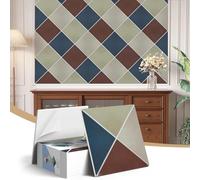 JBER 12Pack Acoustic Panels, Self-Adhesive Sound Proofing Panels for Walls, 3D Retro Stylish Decorative Sound Absorption Brick Wall Panels for Studio, Home, Offices, 30×30×1cm, Modern Serenity