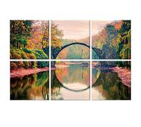 JBER Art Acoustic Panels, 6 Pack Self-Adhesive Large Wall Art Paintings for Wall Decoration, Sound Absorbing Panels for Recording Studio, Living room and Bedroom, 72x48inch(KROMLAU PARK)