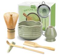 JBER Matcha Set, 7PCS Matcha Whisk Set with Bamboo Whisk for Matcha Lovers