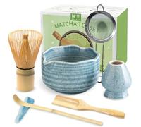 JBER Matcha Set, 7PCS Matcha Whisk Set with Bamboo Whisk for Matcha Starter
