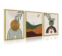 JBER Set of 3 Canvas Wall Art, Modern Poster Prints for Walls, Bedroom Living Room Wall Table Decoration, Beautiful Gift, Framed, 30 x 40 cm (CANVAS-05)