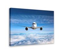 JBGQGAG Aircraft Above The Clouds Canvas Poster Bedroom Decor Landscape Office Room Decor Gift 12x18inch(30x45cm)