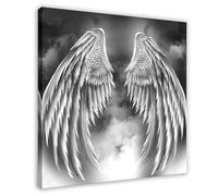 JBGQGAG Angel Wings Canvas Poster Bedroom Decor Landscape Office Room Decor Gift 24x24inch(60x60cm)