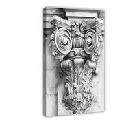 JBGQGAG Baroque Architecture Canvas Poster Bedroom Decor Landscape Office Room Decor Gift 20x30inch(50x75cm)