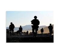 JBGQGAG Commando Mojave Desert Patrol Canvas Poster Bedroom Decor Landscape Office Room Decor Gift 20x30inch(50x75cm)