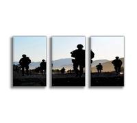 JBGQGAG Commando Mojave Desert Patrol Canvas Poster Bedroom Decor Landscape Office Room Decor Gift 24x36inch(60x90cm)