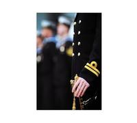 JBGQGAG Naval Officer Review Ceremony Canvas Poster Bedroom Decor Landscape Office Room Decor Gift 24x36inch(60x90cm)