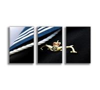 JBGQGAG Naval Submariner Dolphin Badge Canvas Poster Bedroom Decor Landscape Office Room Decor Gift 24x36inch(60x90cm)