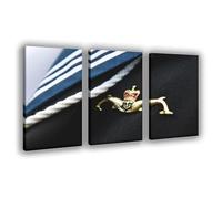 JBGQGAG Naval Submariner Dolphin Badge Canvas Poster Bedroom Decor Landscape Office Room Decor Gift 16x24inch(40x60cm)