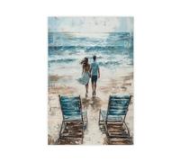 JBGQGAG Stroll Along The Beach Canvas Poster Bedroom Decor Landscape Office Room Decor Gift 24x36inch(60x90cm)