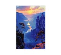 JBGQGAG Three Sisters Peak Canvas Poster Bedroom Decor Landscape Office Room Decor Gift 24x36inch(60x90cm)