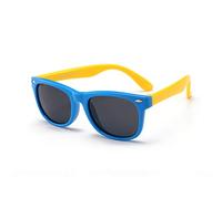 JBINNG Childrens Kids Polarized Sunglasses Rubber Flexible Shades for Girls Boys Age 3-12 UV 400 Protection (Blue)