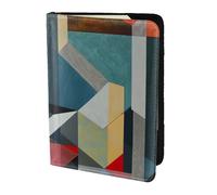 JBJGKHLP Abstract Geometric Print Passport Travel Document Wallet Case Unisex Lightweight Secure Travel Accessories