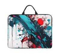JBJGKHLP Abstract Paint Splashes Print 14 Inch Laptop Case Sleeve Computer Portable Bag For School Office Travel Daily Use