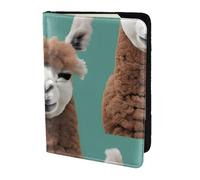 JBJGKHLP Alpaca Llama Print Passport Travel Document Wallet Case Unisex Lightweight Secure Travel Accessories