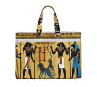 JBJGKHLP Ancient Egypt Tribe Series Print Unisex Canvas Tote File Bag Large Capacity Office Travel Shopping Business Trips