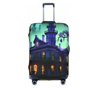 JBJGKHLP Black Haunted Mansion Print Travel Business Suitcase Cover Luggage Protector for Universal Waterproof Sleeve