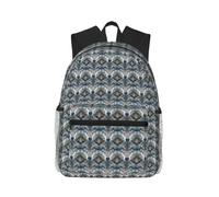 JBJGKHLP Blue Eyes Wolf Print Water-Resistant Casual Backpack Lightweight Dual Shoulder Bag For Travel Hiking