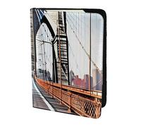 JBJGKHLP Brooklyn Bridge Print Passport Travel Document Wallet Case Unisex Lightweight Secure Travel Accessories