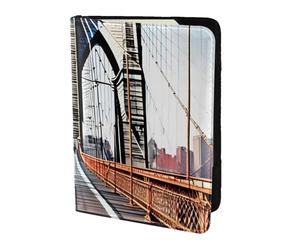 JBJGKHLP Brooklyn Bridge Print Passport Travel Document Wallet Case Unisex Lightweight Secure Travel Accessories