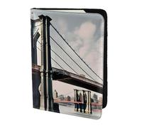 JBJGKHLP Brooklyn Bridge S Print Passport Travel Document Wallet Case Unisex Lightweight Secure Travel Accessories