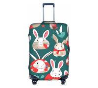 JBJGKHLP Bunny Rabbits Print Travel Business Suitcase Cover Luggage Protector for Universal Waterproof Sleeve