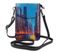 JBJGKHLP Chicago Night Print Women Shoulder Bag Stylish Phone Purse for Travel Everyday Use Gifting Commuting