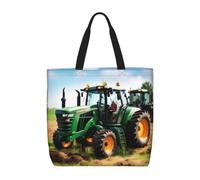 JBJGKHLP Company Farm Tractor Print Large Capacity Bag Women Shoulder Organizer Lightweight Travel Everyday Tote