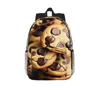 JBJGKHLP Cookies Food Chocolate Chips Biscuits Print Versatile Backpack Daily Commuting School Travel Backpacks Gym Men Women Teenagers