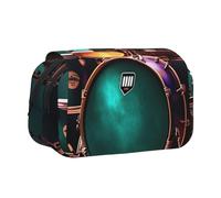JBJGKHLP Cool Drum Set Print Versatile Pencil Case Large Capacity Storage Makeup Toiletry Pouch Travel Office