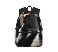 JBJGKHLP Cowboy Black Hat Western Boots Print Adults Lightweight Casual Backpack Water-Resistant Daily Use Travel Hiking Commuting