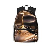 JBJGKHLP Cowboy Hat And Boots Print Adults Lightweight Casual Backpack Water-Resistant Daily Use Travel Hiking Commuting