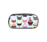 JBJGKHLP Cupcake Patterns Print Boys Girls Clear Pencil Case School Office Supplies Transparent Stationery Pouch
