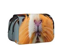 JBJGKHLP Cut Guinea Pig Print Versatile Pencil Case Large Capacity Storage Makeup Toiletry Pouch Travel Office