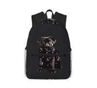 JBJGKHLP Cute Black Pug Dog-Standard-Scale-2_00x Print Adults Lightweight Casual Backpack Water-Resistant Daily Use Travel Hiking Commuting