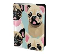 JBJGKHLP Cute Chihuahua Pug Print Passport Travel Document Wallet Case Unisex Lightweight Secure Travel Accessories