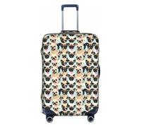 JBJGKHLP Cute Chihuahua Pug Print Travel Business Suitcase Cover Luggage Protector for Universal Waterproof Sleeve