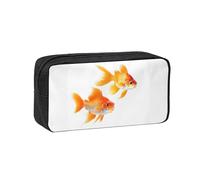 JBJGKHLP Cute Goldfishes Print Simple Spacious Pen Case Office Stationery Organizer Pouch Lightweight Storage Pens