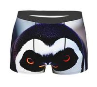 JBJGKHLP Cute Penguin head Print Men Breathable Boxer Briefs Convenience Underwear Gym Workout Indoor Outdoor Wear Black