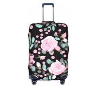 JBJGKHLP Cute Pink Rose Mix Leopard Print Travel Business Suitcase Cover Luggage Protector for Universal Waterproof Sleeve