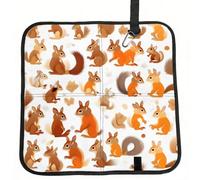 JBJGKHLP Cute Squirrels Print Foldable Seat Cushion Travel Outdoor Seating Daily Commuting Portable Chair Pad