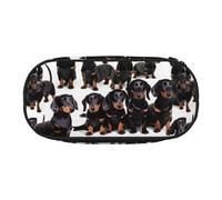 JBJGKHLP Dachshund Weiner Pet Dog Print Convenient Pencil Case Practical Pen Storage Bags School Office Essentials Vibrant
