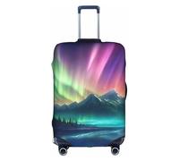 JBJGKHLP Dark Northern Lights Print Travel Business Suitcase Cover Luggage Protector for Universal Waterproof Sleeve