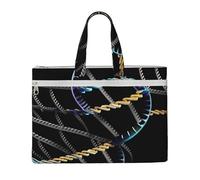 JBJGKHLP Dna Chain Photoes Print Unisex Canvas Tote File Bag Large Capacity Office Travel Shopping Business Trips
