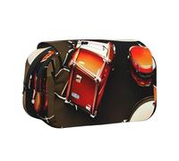 JBJGKHLP Drum Set-Standard Print Versatile Pencil Case Large Capacity Storage Makeup Toiletry Pouch Travel Office