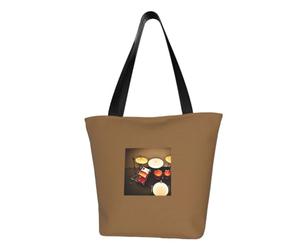 JBJGKHLP Drum Set-Standard Printwomen'S Shoulder Bag Fashionable Lightweight Casual Shopping Daily Travel Tote