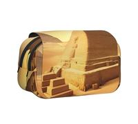 JBJGKHLP Egyptian Pyramid in Desert Print Versatile Pencil Case Large Capacity Storage Makeup Toiletry Pouch Travel Office