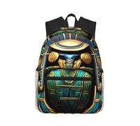 JBJGKHLP Egyptian Scarab Print Adults Lightweight Casual Backpack Water-Resistant Daily Use Travel Hiking Commuting