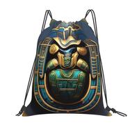 JBJGKHLP Egyptian Scarab Print Drawstring Backpack Women Men Sports Workout Travel Yoga Portable Fitness Bag
